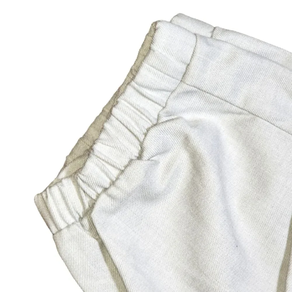 Nine West NWT Beige Mid Rise Tie‎ Waist Jogger Size M